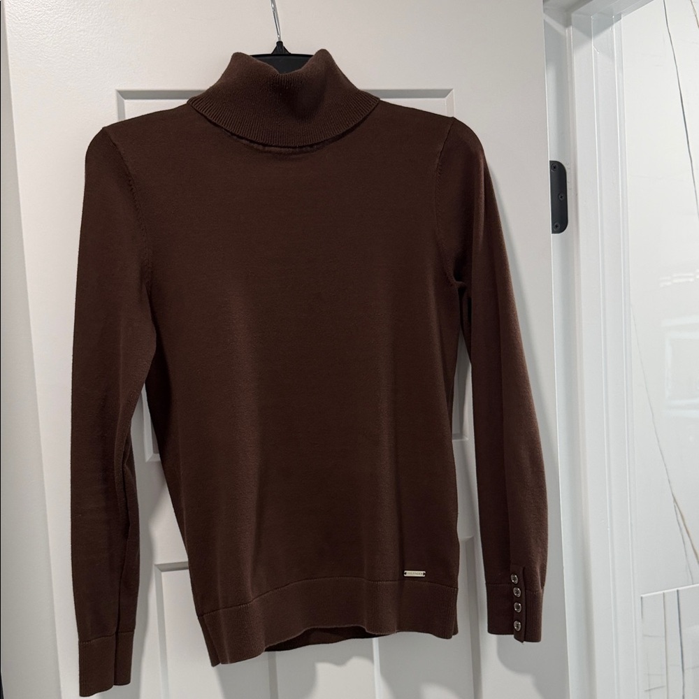 Tommy Hilfiger Chocolate Brown Turtleneck Sweater